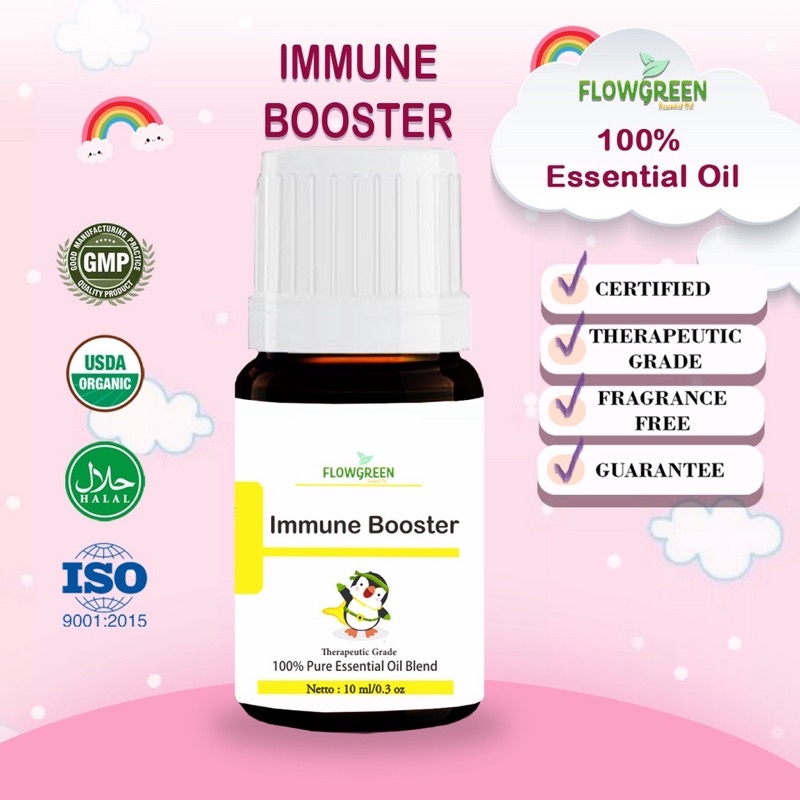 Immune Booster Essential Oil Diffuser Humidifier Flowgreen - Minyak Essential Aromaterapi Oil