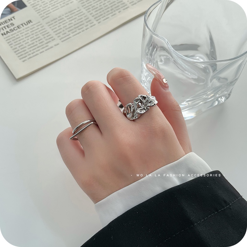 Cincin Jari Telunjuk Adjustable Gaya Korea Untuk Wanita