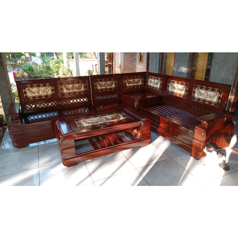 kursi kursi sudut jati jepara