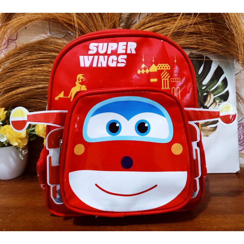 superwings tas ransel sekolah anak TK preloved