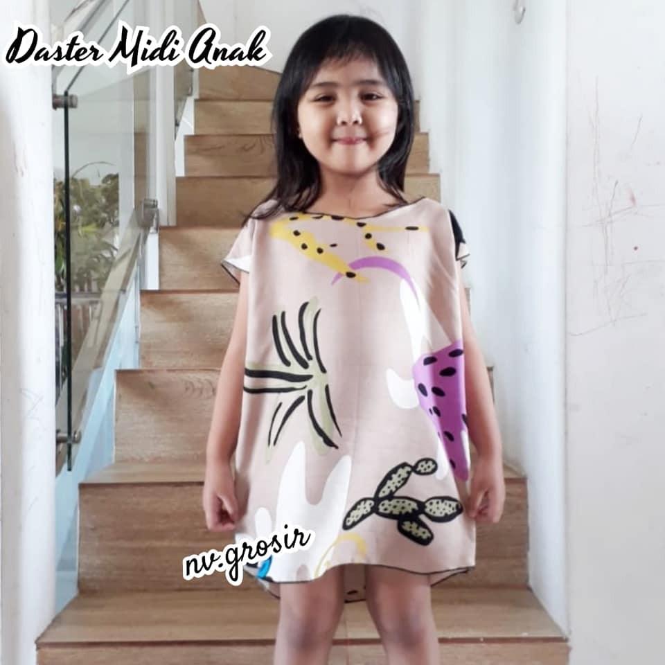 BAJU ANAK DASTER MIDI ( UMUR 1 - 4 TAHUN )