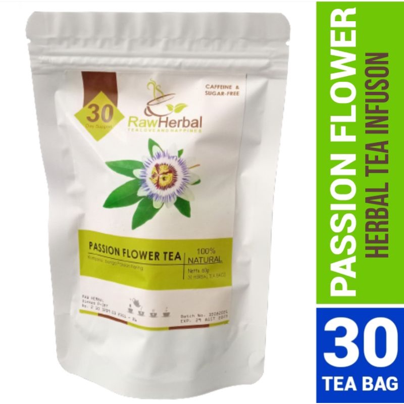 PASSION FLOWER TEA : ANXIOLYTIC, SEDATIVE, SLEEP &amp; RELAX (30 Tea Bag)