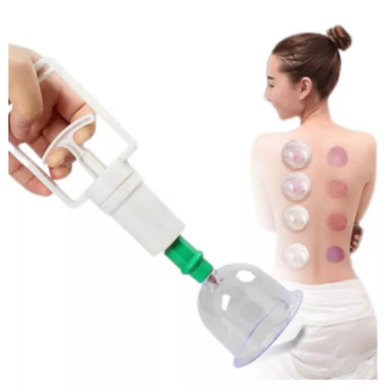 [COD] Kop Angin Alat Bekam Modern Vacuum Cupping Isi 12 Cup Kit Terapi Badan