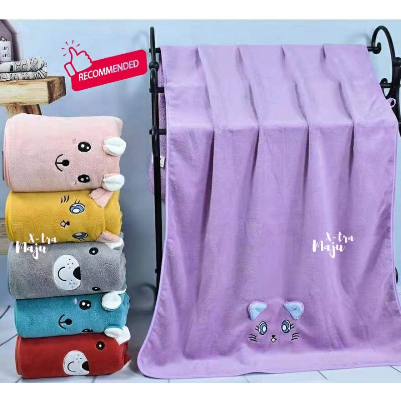 handuk mandi anak uk.60x120cm | handuk micro bulu | baby towel premium