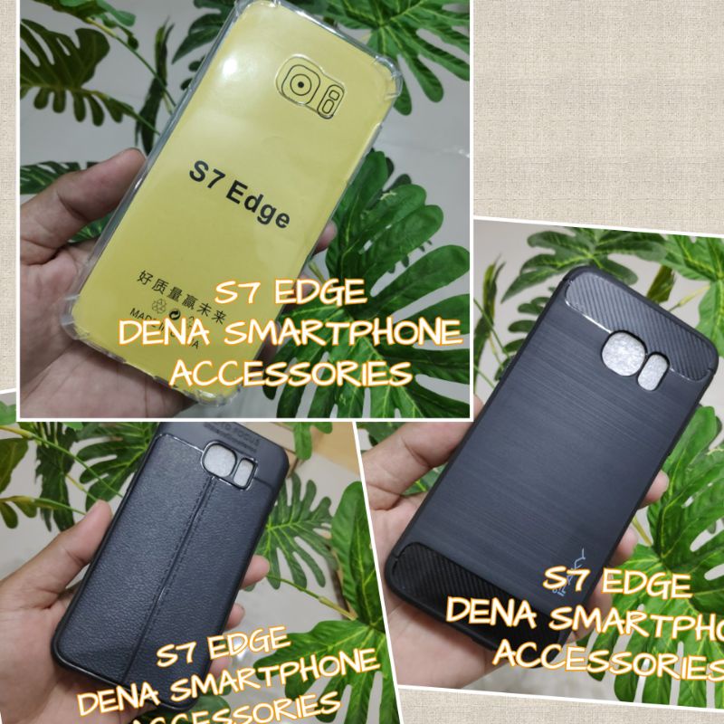 Soft Case Samsung S7 EDGE SM-G935 Black Carbon Silikon S7 Edge Clear Case