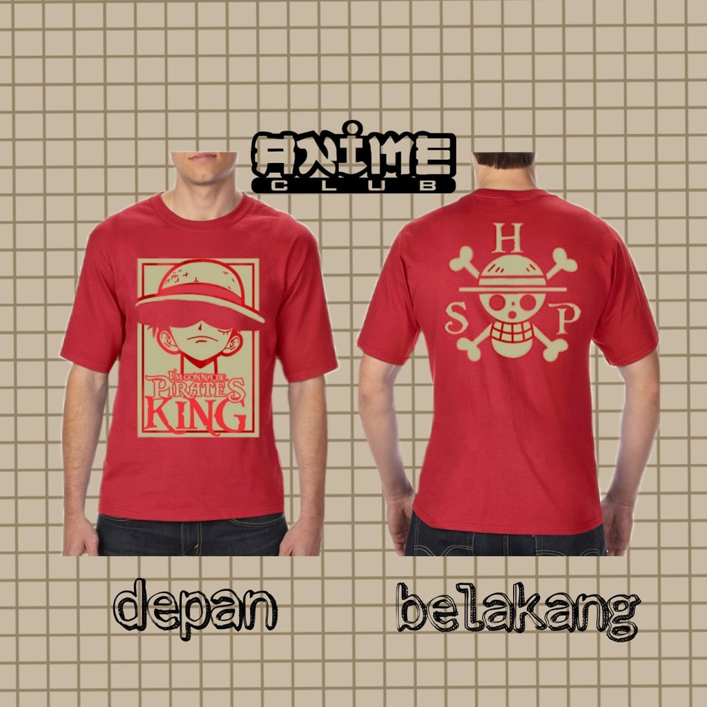 Baju Anime - Luffy Merah (One Piece)