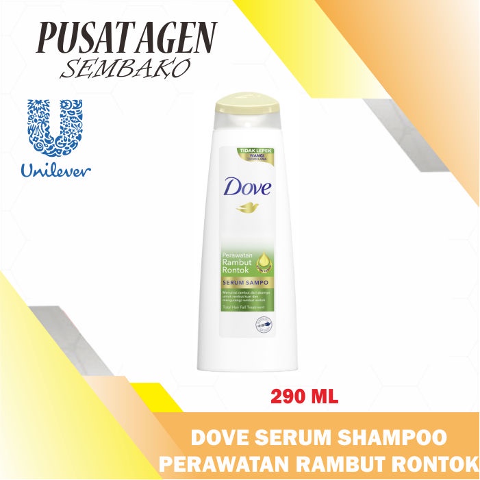 Dove Serum Shampoo Total Hairfall Treatment 290 Ml Shampo Anti Rambut Rontok 290Ml Sampoo Sampo