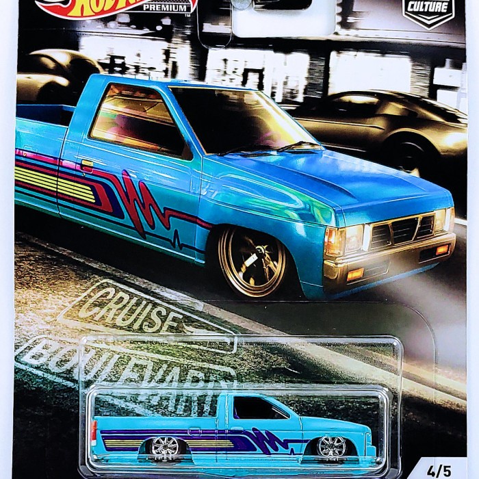 Hot Wheels Premium Custom 93 Nissan Hardbody D21 Cruise Boulevard ASTSEL225