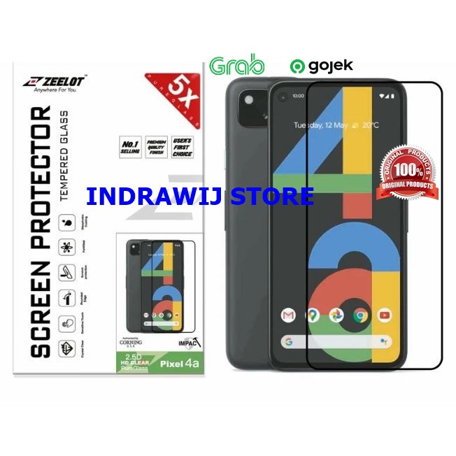 ZEELOT Google Pixel 4a PureGlass Tempered Glass Screen Protector