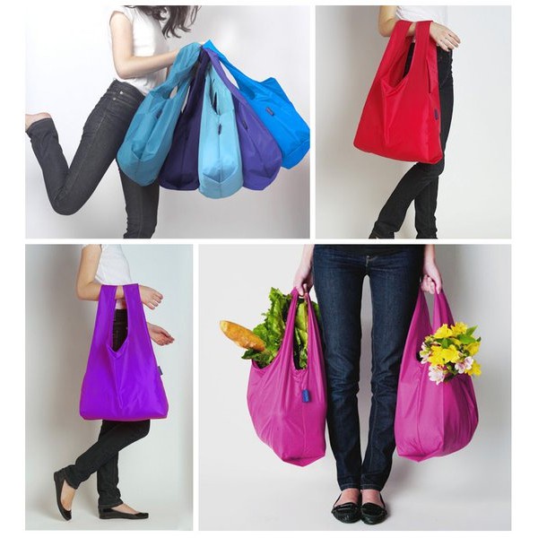 Tas Belanja Lipat Bagcu Baggu / Tas Jinjing / Shopping Bag Ramah Lingkungan / Kantong Belanja Bahan Tebal Kuat Anti Air Reuseable