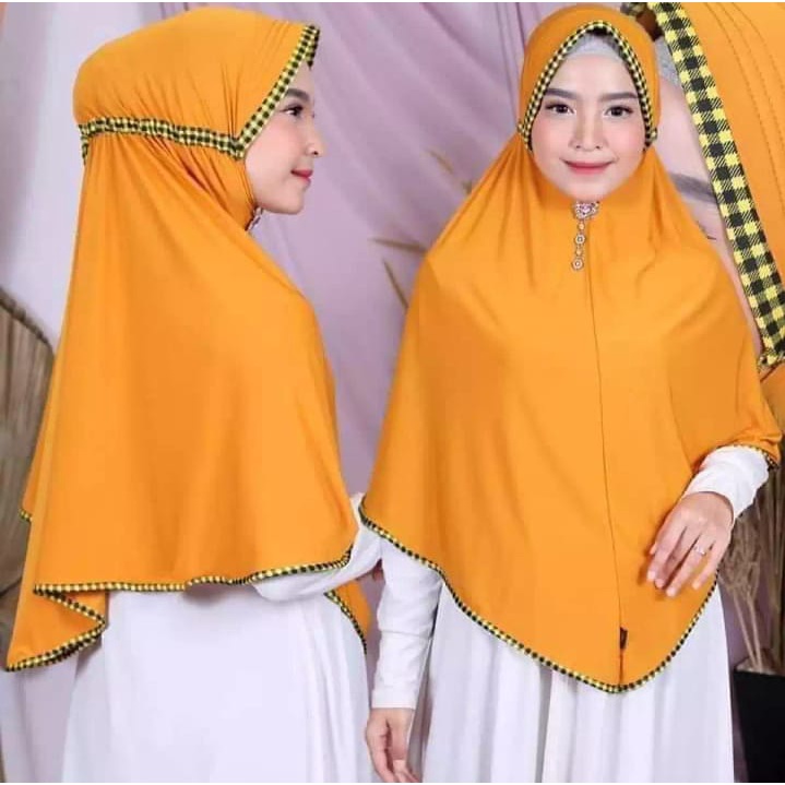 (COD) Termurah - Jilbab Instan Serut Kotak Jilbab Jersi Serut List Jilbab Jersey Serut Inayah