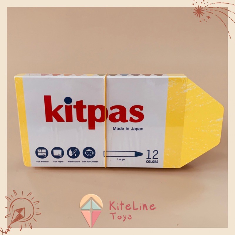 

Kitpas Crayon Original Japan Jumbo 12 Colors Large Alat Menggambar / Seni Lukis Anak