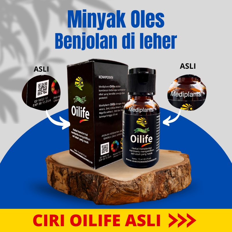 OILIFE Obat Benjolan di Leher / Herbal Benjolan di Leher