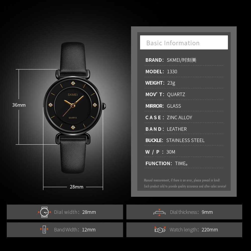 Jam Tangan SKMEI 1330 Jam Skmei Jam Tangan Cewek Jam Tangan Wanita Jam Tangan Kulit Jam Cewek