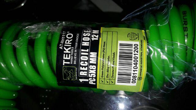 Selang Recoil Tekiro 12 Meter / Selang Spiral Tekiro 12 Mtr