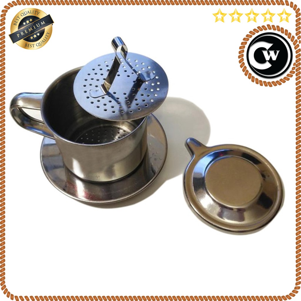 Long Cam Filter Saring Kopi Vietnamese Coffee Drip Pot | Filter Penyaring Kopi Vietnamese Coffee Drip Pot 100ml | Coffee Dripper Pot 100 ML