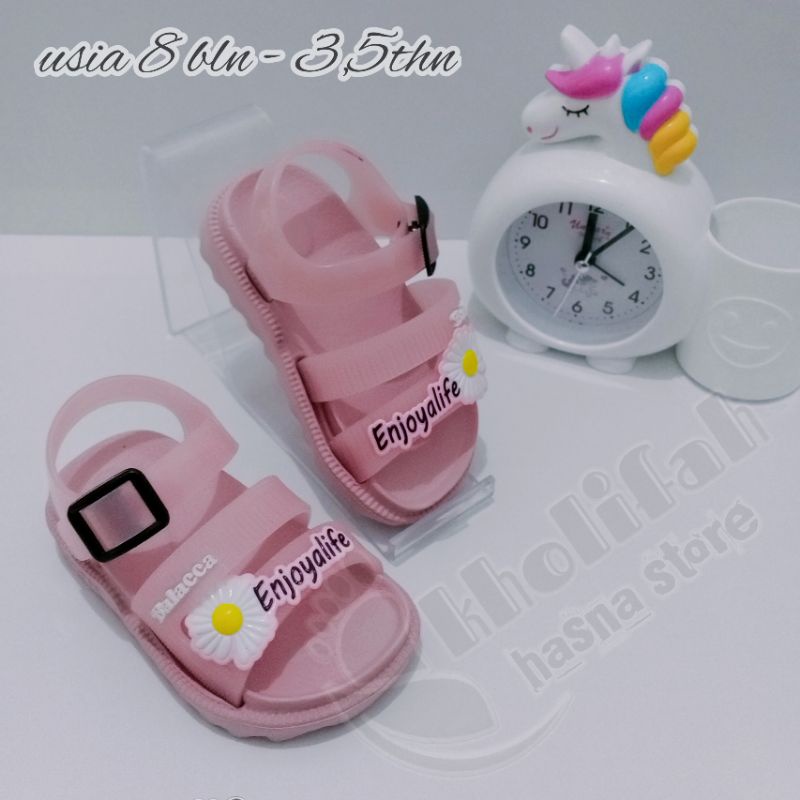 SANDAL ANAK PEREMPUAN 0 - 3,5thn TALI BUNGA MATAHARI  Dulux 323e