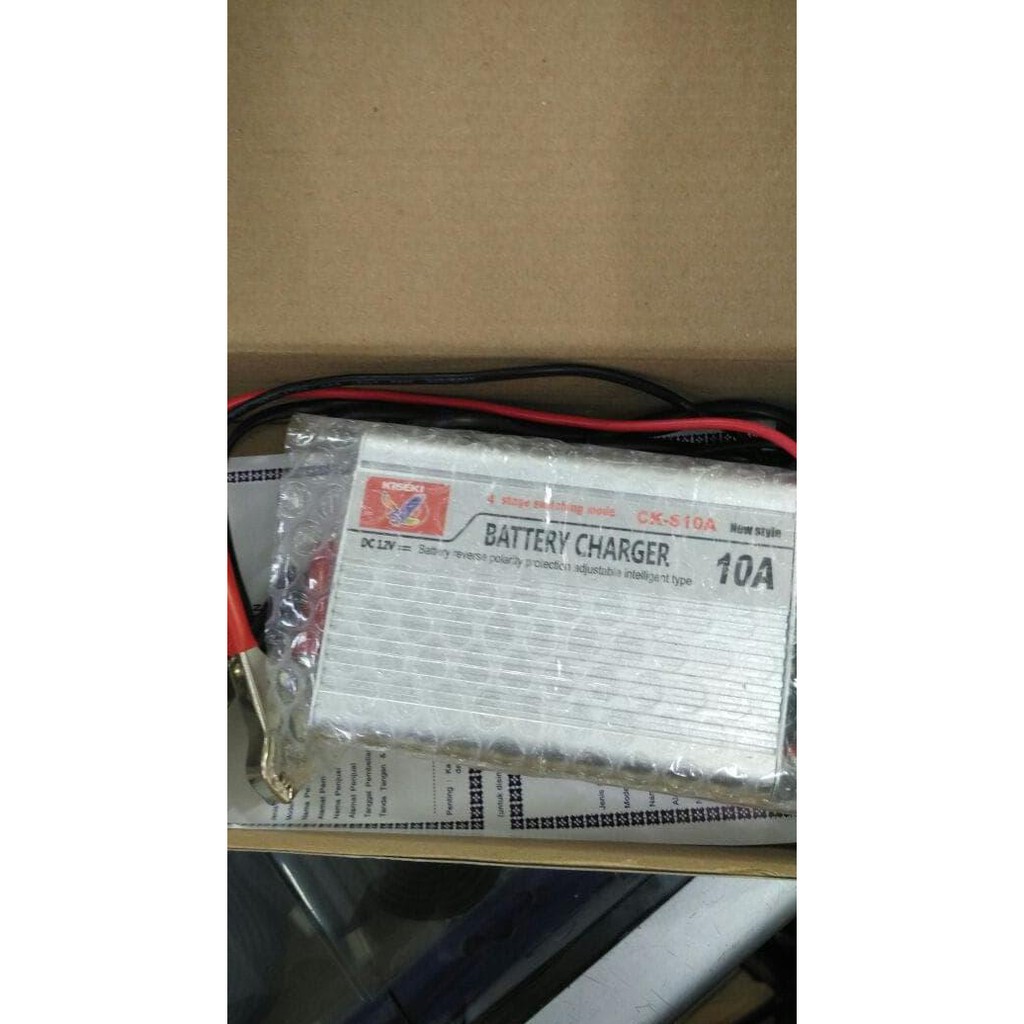PROMO Battery Charger aki 12V 10A , Cas aki motor mobil 12 V 10 A Otomatis