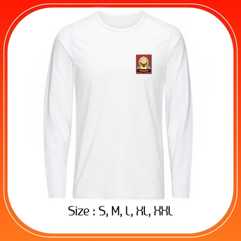 KAOS PANJANG LONGSLEVE LOGO OSIS SMA