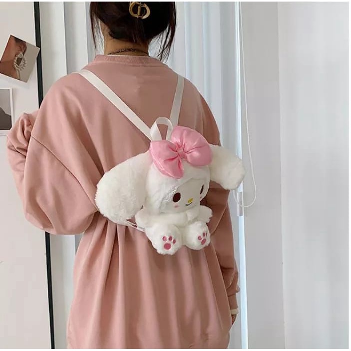 Diobrale - Tas Ransel Anak Gadis Imut Boneka Bulu Lucu Fashion Anak Murah Ransel Gendong Anak Perempuan Populer 2022