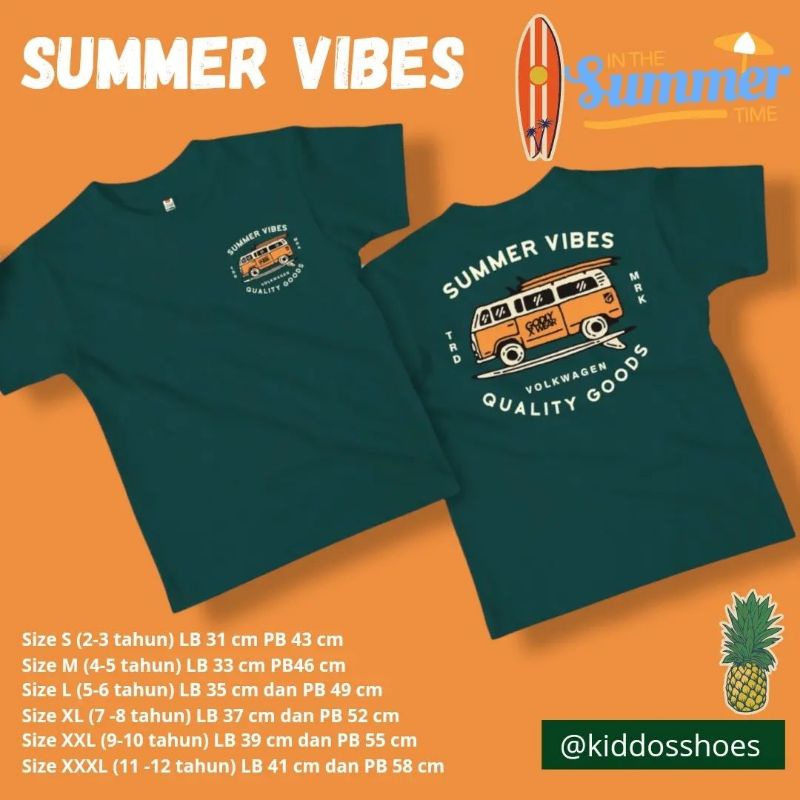 KAOS ANAK SURFING BEACH &amp; TRAVELLING