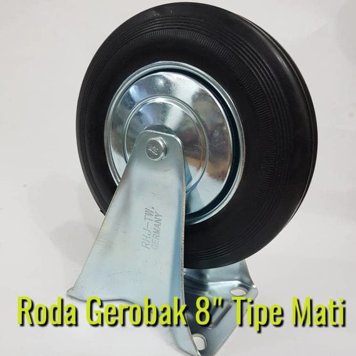 Roda Troli 8&quot; Mati Roda Troli 8 inch Roda Karet Roda Etalase Roda Gerobak