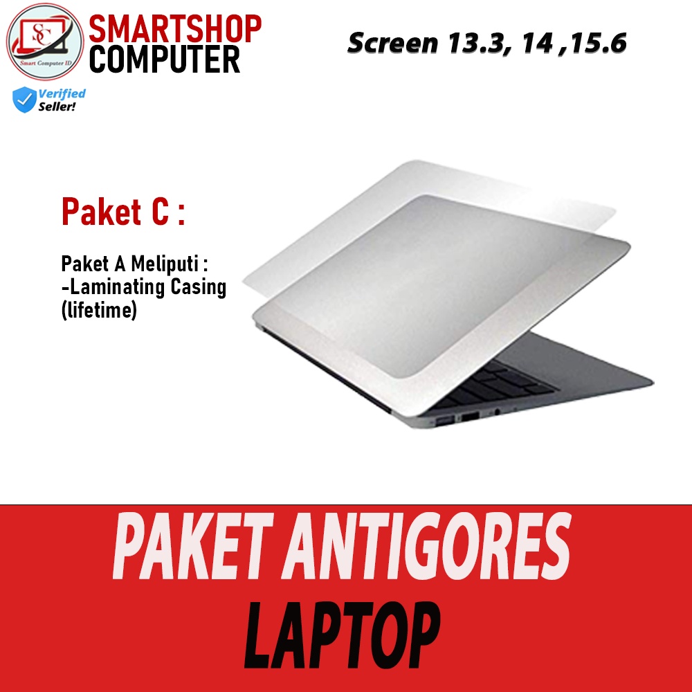 PAKET ANTIGORES LAPTOP / LAMINATING LAPTOP / PEMBERSIH LAPTOP