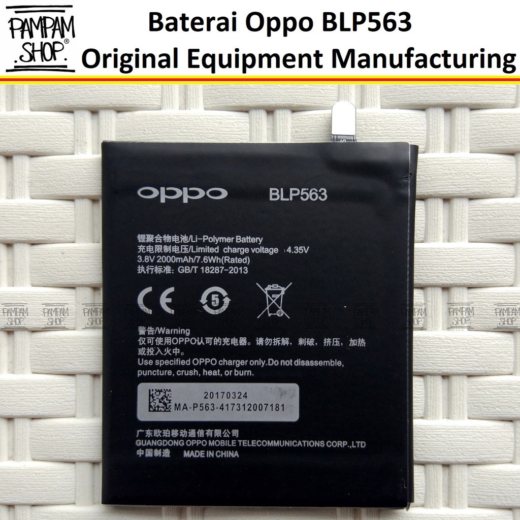 Baterai Handphone Oppo Find 5 Mini R827 R850 Blp563 Original Oem Batre Batrai Battery Hp Blp 563 Shopee Indonesia