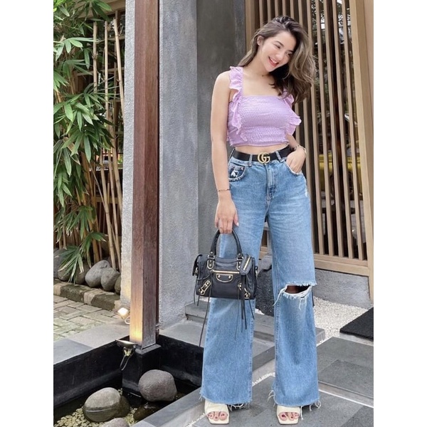 Wide leg jeans stradivarius