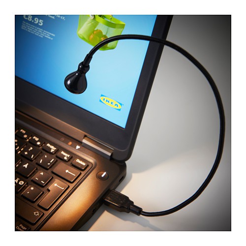 JANSJO Lampu usb led, hitam