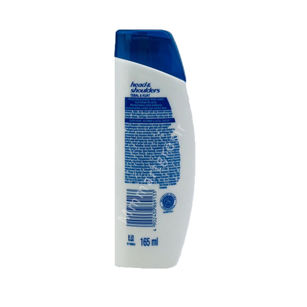 Head &amp; Shoulders / Shampo anti ketombe / Tebal&amp;Kuat / 165ml