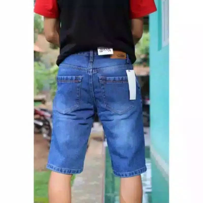 CELANA JEANS PENDEK PRIA COWOK LAKI LAKI CELANA JEANS DENIM