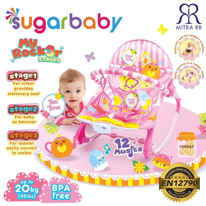 Sugarbaby Bouncer My Rocker 3 Stages/ Sugar Baby Bouncer Kursi Goyang Bayi