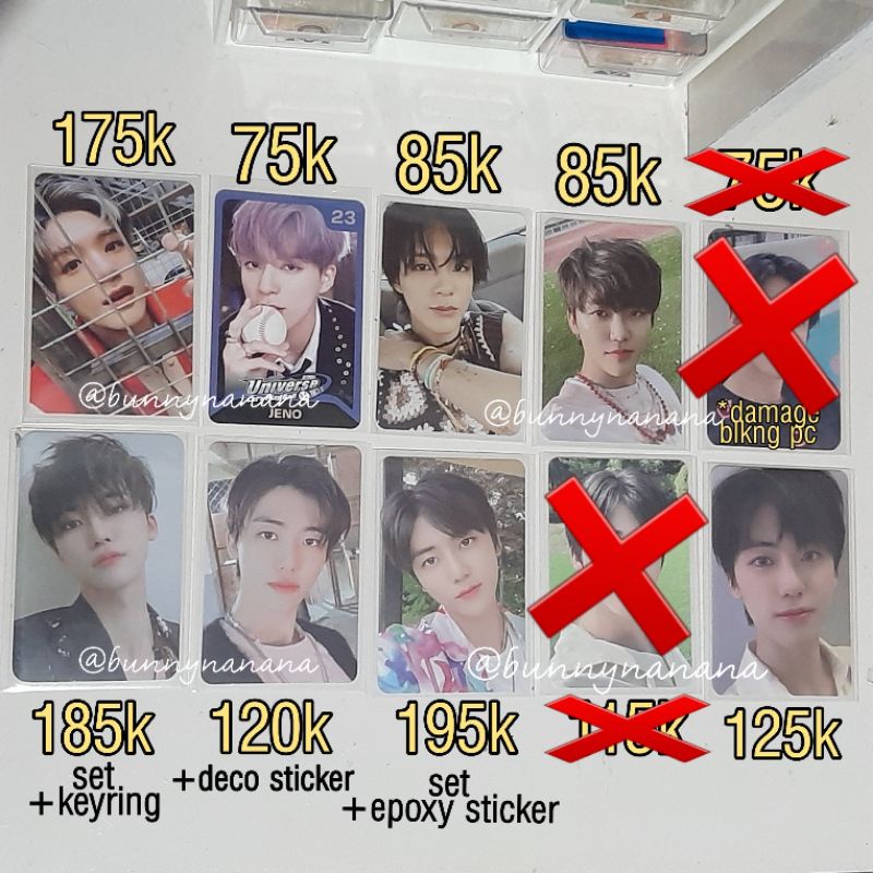 [READY] TAKE ALL PC JENO JAEMIN TC TRADING CARD UNIVERSE