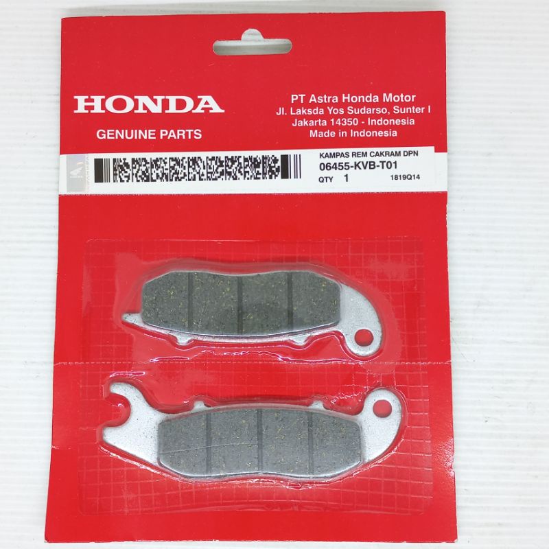 Kampas rem depan honda Vario110 karbu KVB 0645-KVB-T01