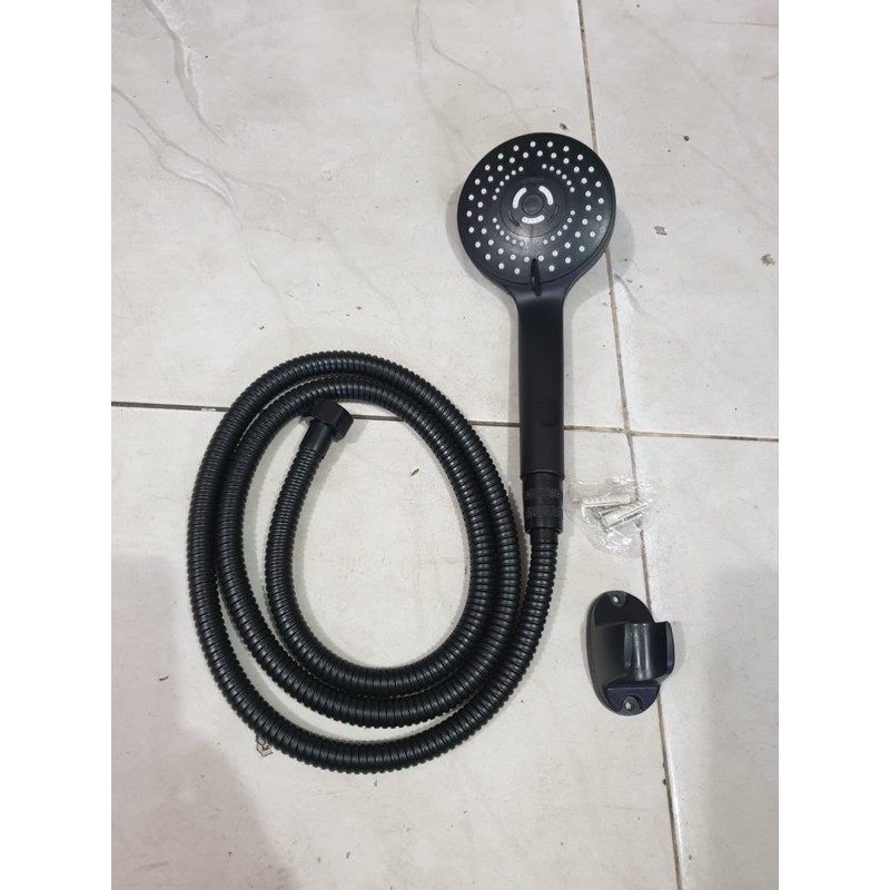 shower mandi black hitam 3 spray