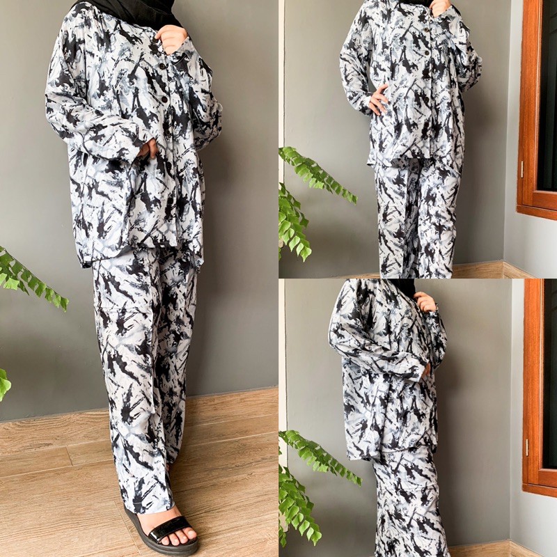 One Set Jumbo Premium / Setelan Celana Jumbo / Tunik Jumbo