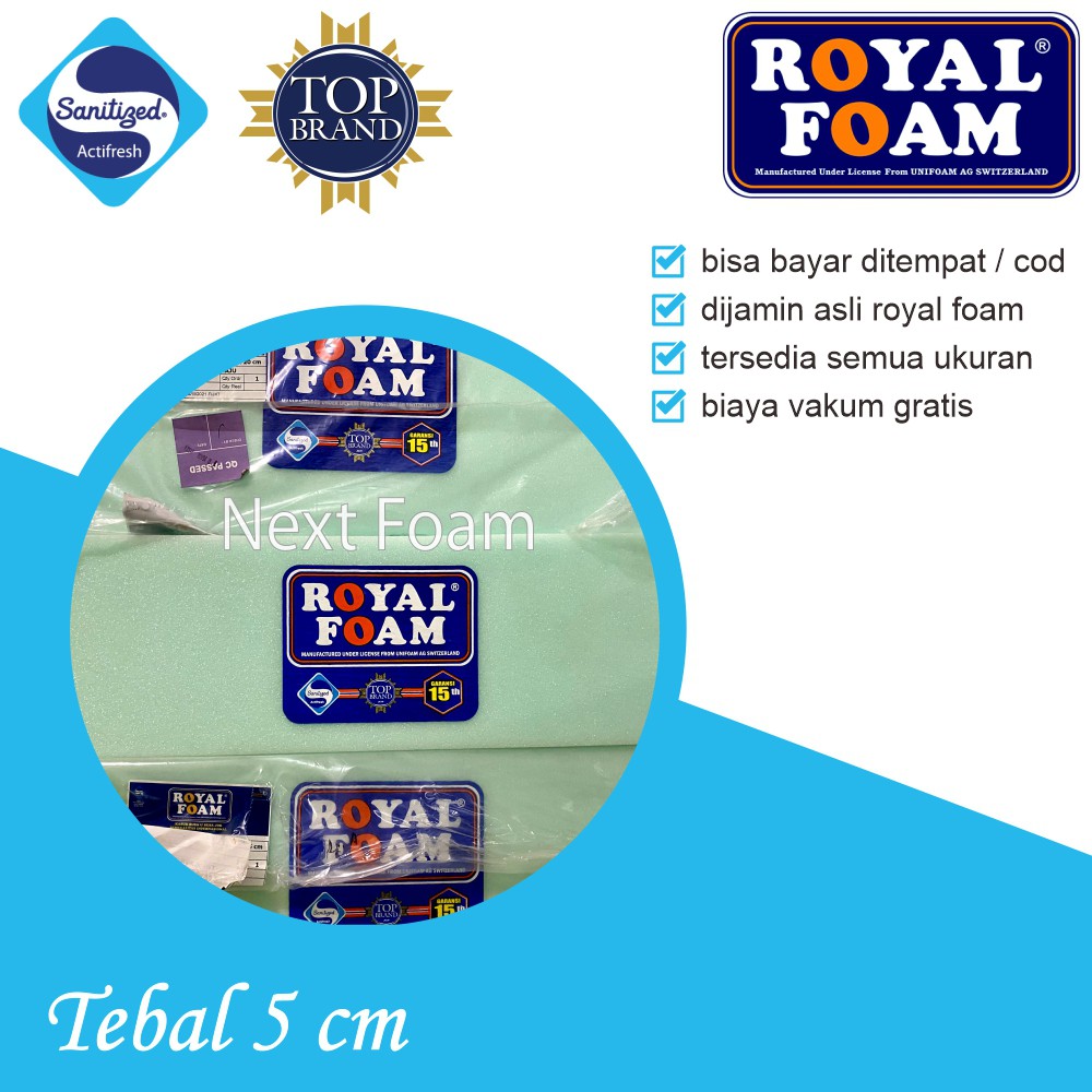 [Hanya Busa] Kasur Busa Royal Foam D23 Semua Ukuran Tebal 5cm Original