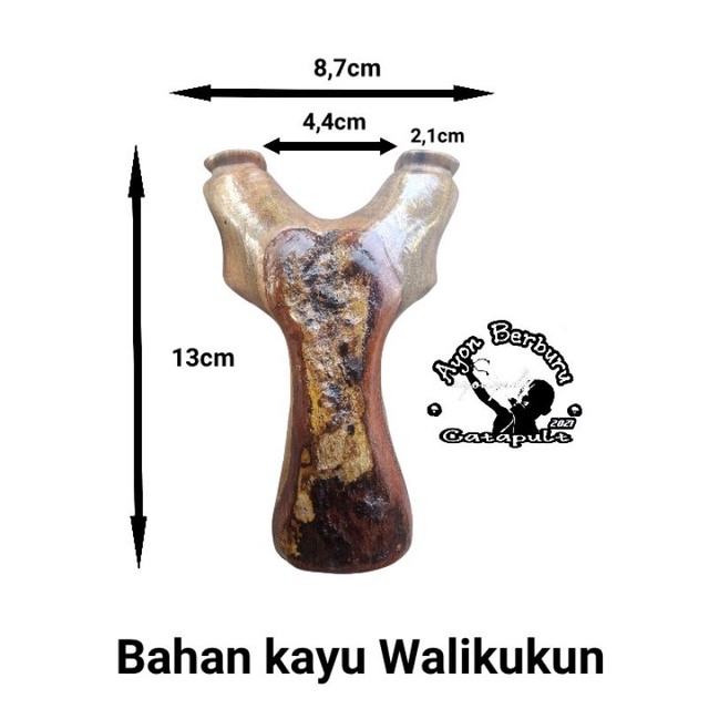 Ketapel OTT dari bahan kayu WALIKUKUN /Ayon Catapult