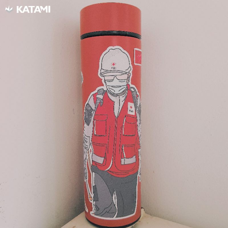 Tumblr Botol Minum PMI : Edisi relawan gugus covid -19