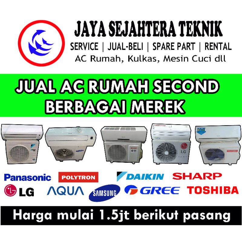 AC Rumah Second Air Conditioner Bekas Garansi