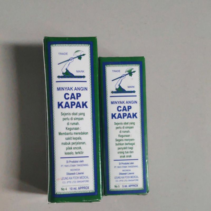 Minyak Angin Cap Kapak 5 ml 10 ml Sakit kepala mabuk perjalanan keseleo