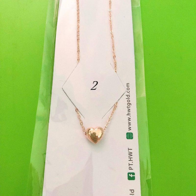 Kalung Anak dan dewasa love, bulan, tetes 3D berat ringan HWT kadar 375 8K