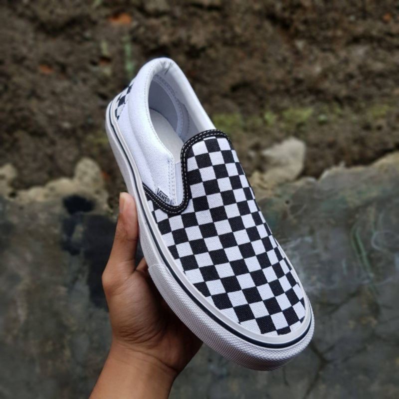 SEPATU VANS PRIA - SEPATU VANS WANITA CHEAKERBOARD SLIP ON  OG DAN KLASIC SIZE 36-43