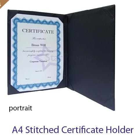 

PROMO!! Map Sertifikat Kulit Exclusive Certificate Holder A4 Folio Plakat Penghargaan Dijamin