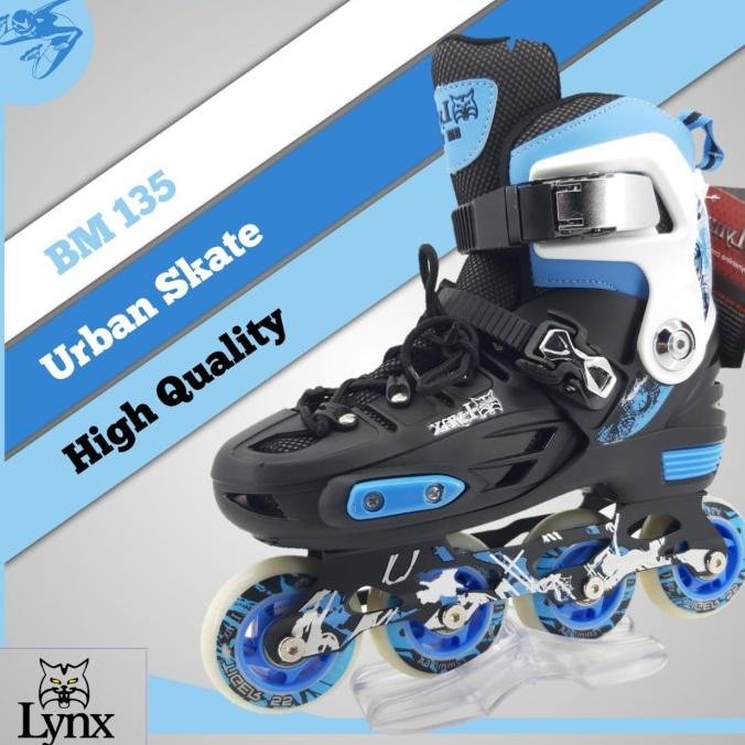 SEPATU RODA MURAH LYNX BM135 BLUE BLACK