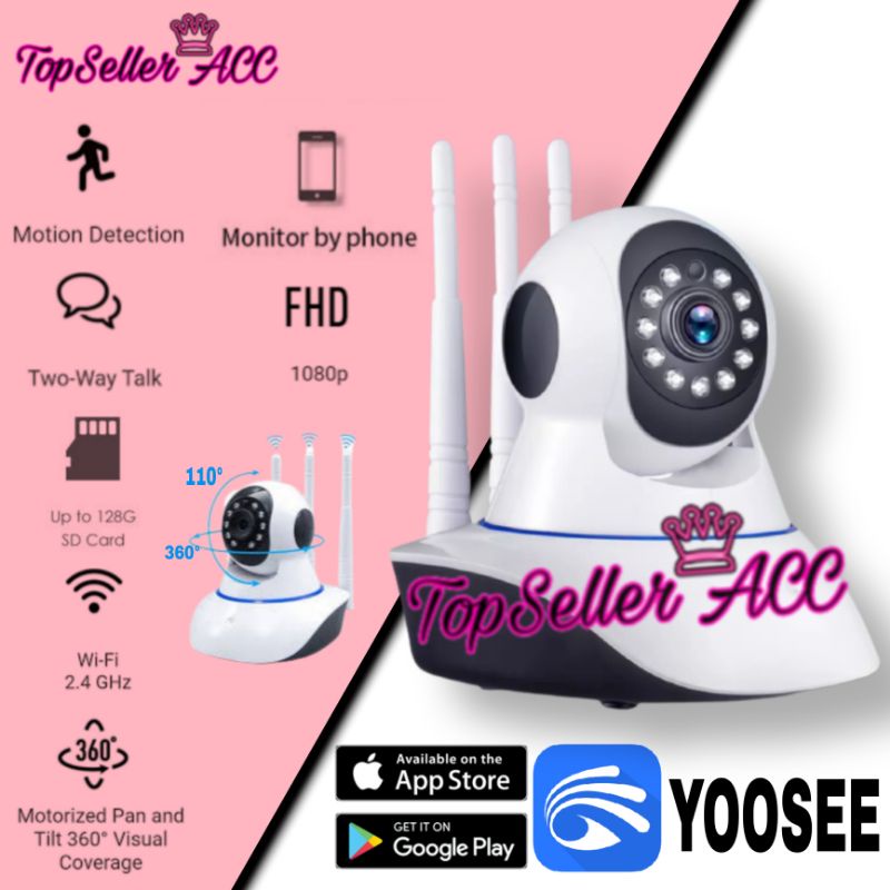 IP CAM YOOSEE HD 1080P IP CAMERA CCTV WIRELESS YOOSEE YYP2P