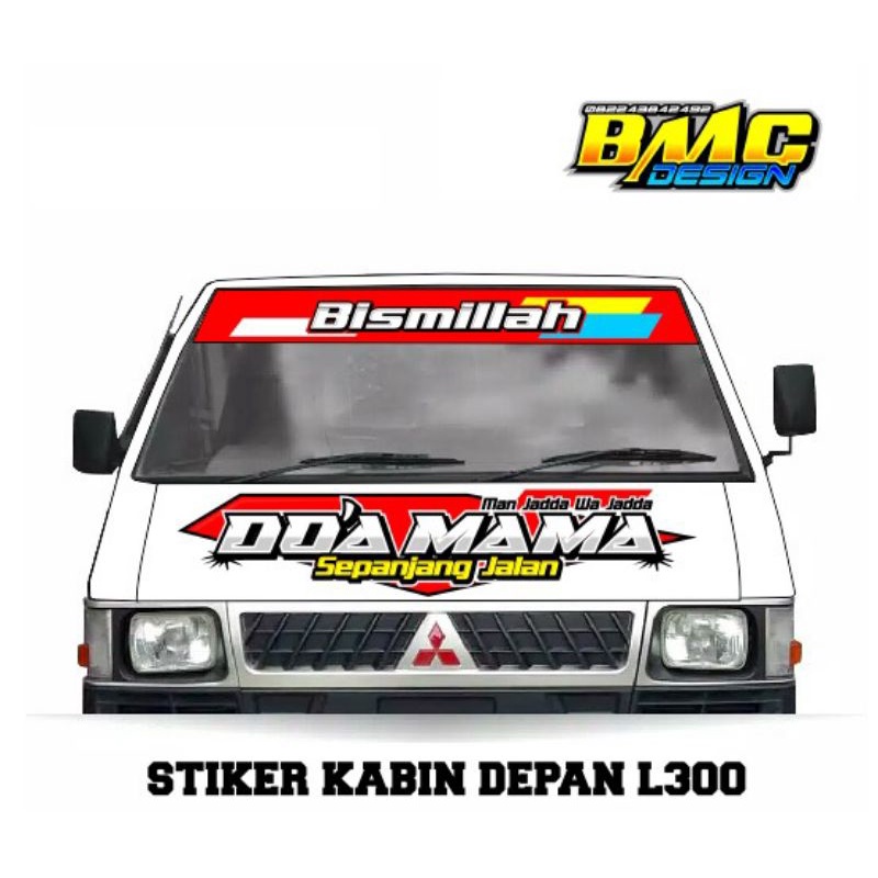 stiker kabin depan L300