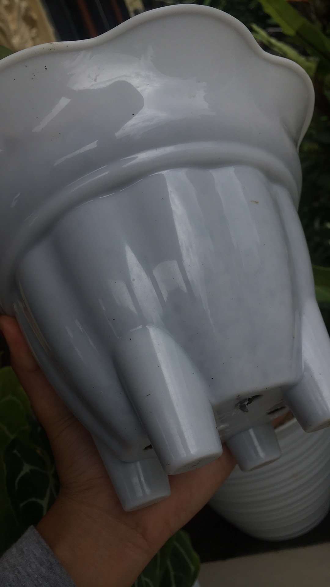 Pot Bunga Kaki Plastik 20 Cm