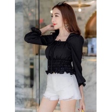 RD FASHION RUFFLE TOP ATASAN WANITA